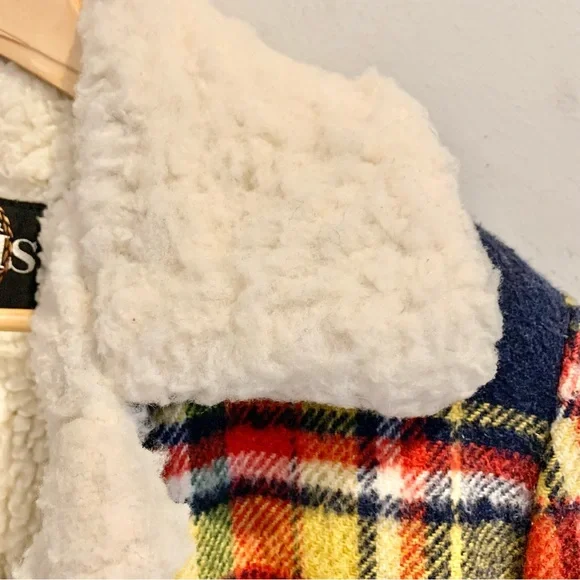 Grais Sherpa lined plaid coat VINTAGE -“yellowjackets-ish” - Picture 10 of 12